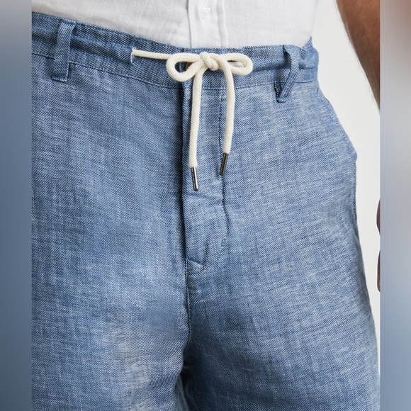 Rails Mercer Linen Dress Pants in Blue Mirage - Picture 3 of 6